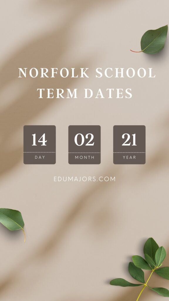 Norfolk School Term Dates 2023 EduMajor